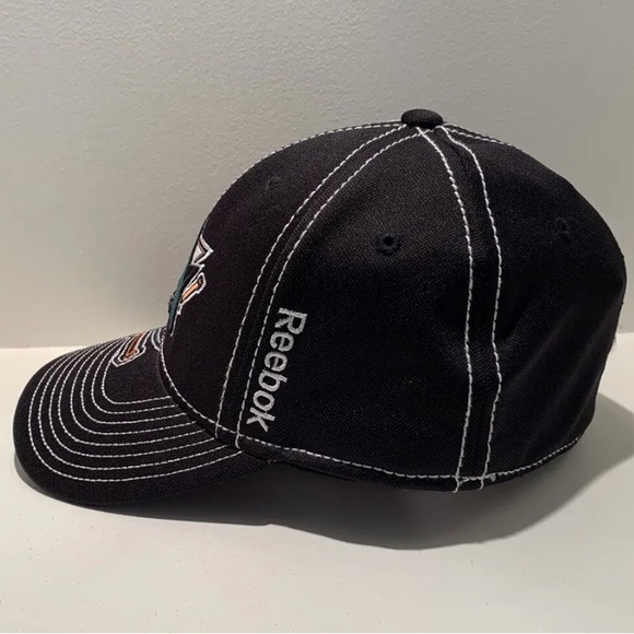 San Jose Sharks Fitted Cap, Men's  L / XL, Official Reebok NHL - Picture 2 of 8